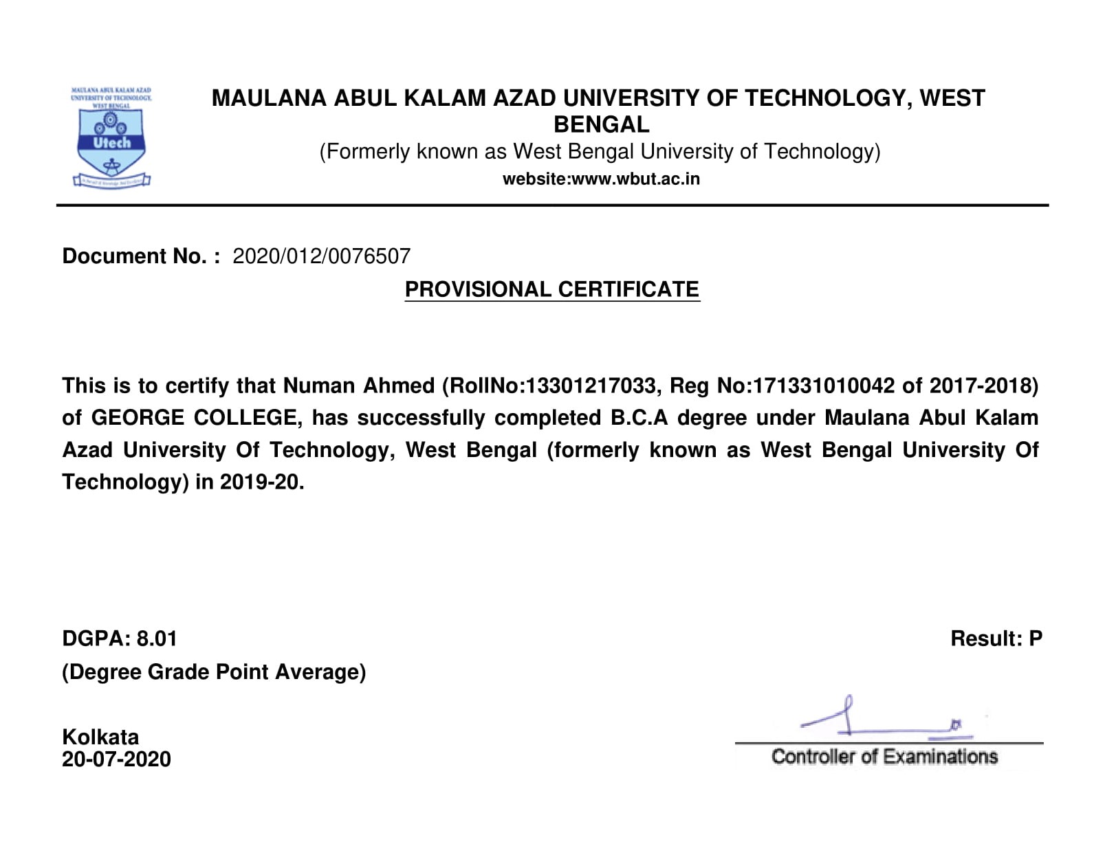 Bachelor Degree