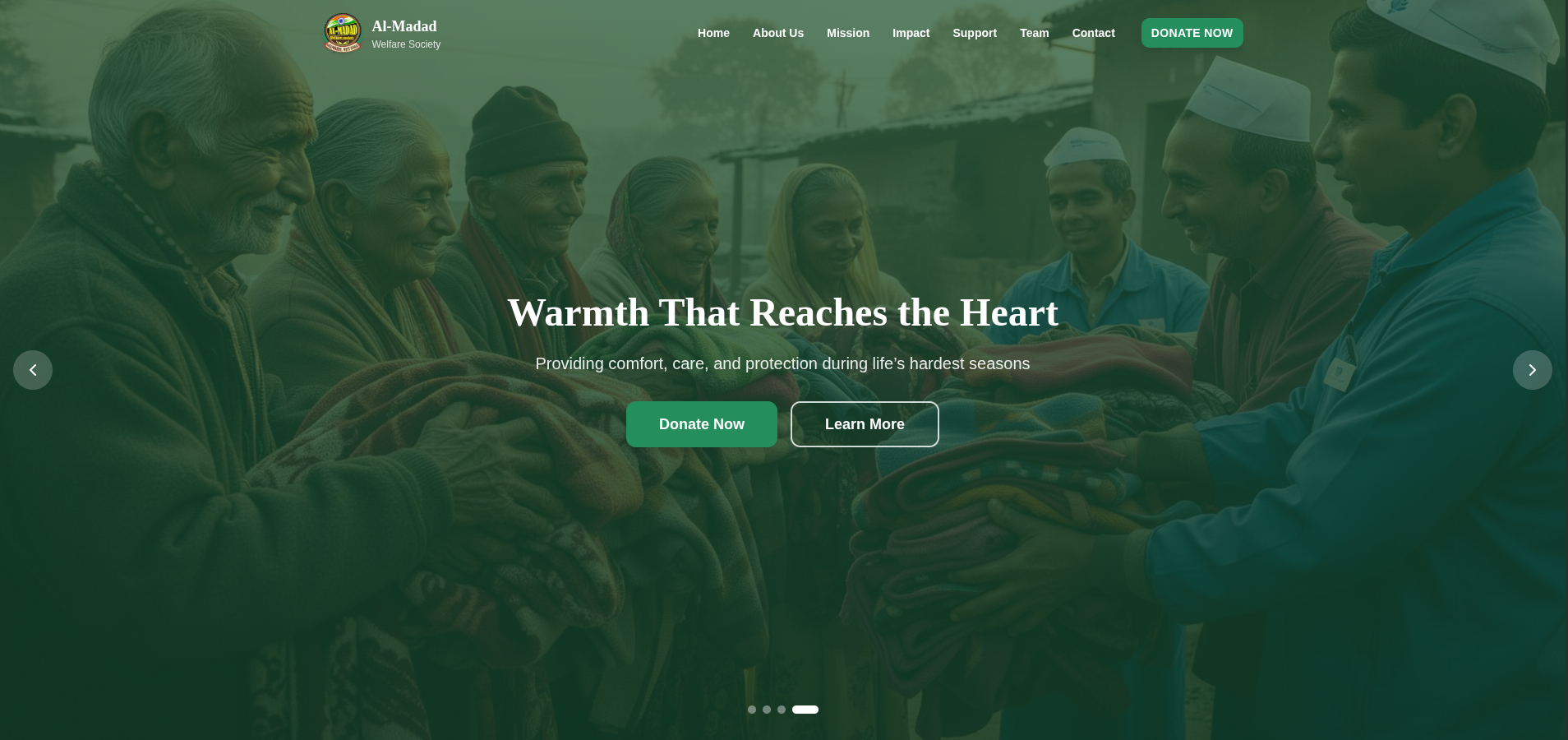 Al-Madad Welfare Society screenshot